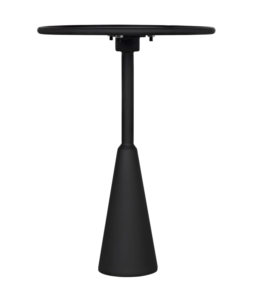 Hiro Side Table, Black Steel by Noir-Blue Hand Home