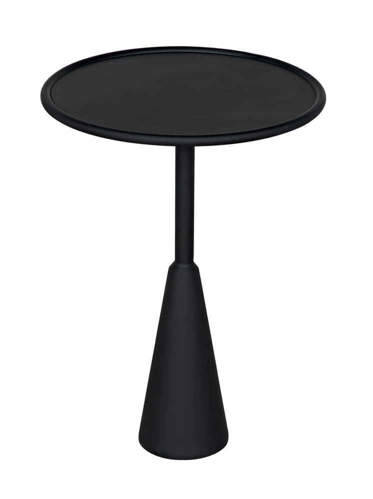 Hiro Side Table, Black Steel by Noir-Blue Hand Home