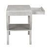 Maude Side Table, White Wash by Noir-Blue Hand Home