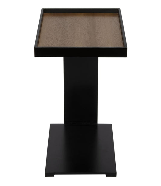 Ledge Side Table with Black Steel by Noir-Blue Hand Home