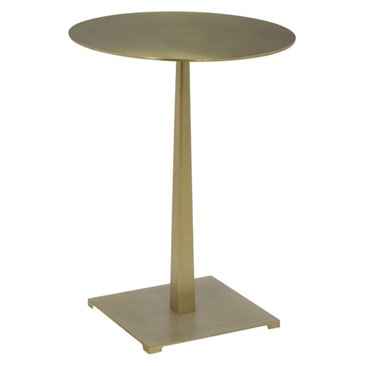 Stiletto Side Table, Metal with Brass Finish by Noir-Blue Hand Home