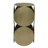 Lola Side Table, Metal with Brass Finish by Noir-Blue Hand Home