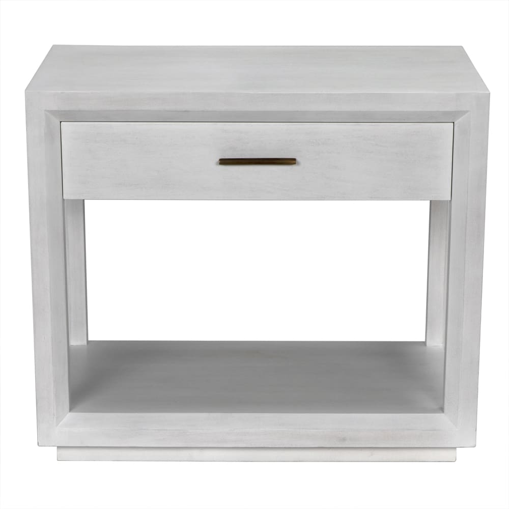 Antony Side Table, White Wash by Noir-Blue Hand Home