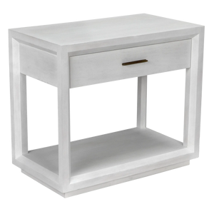 Antony Side Table, White Wash by Noir-Blue Hand Home