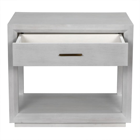 Antony Side Table, White Wash by Noir-Blue Hand Home