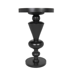 Fenring Side Table, Hand Rubbed Black by Noir-Blue Hand Home