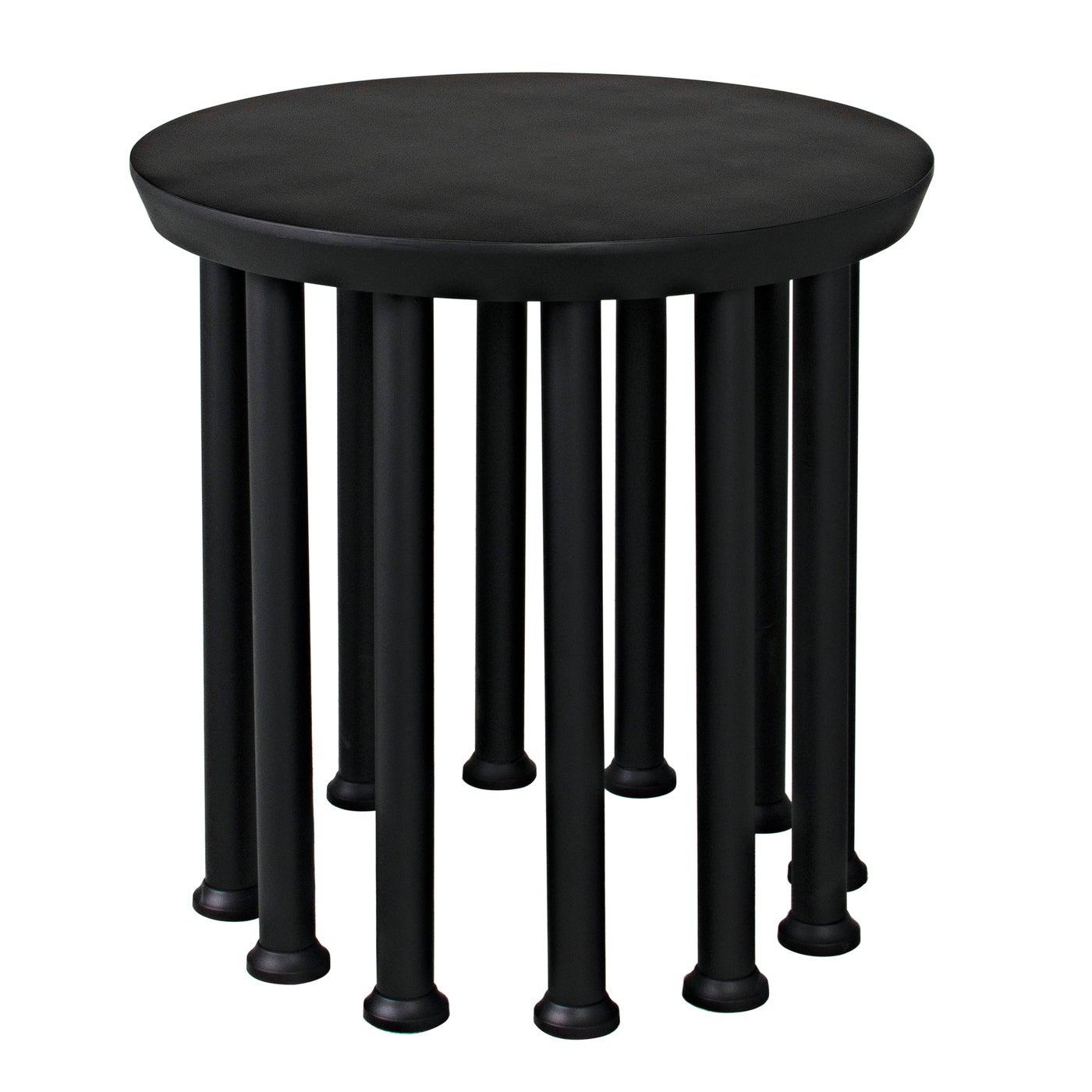 Lila Side Table, Black Steel-Noir Furniture-Blue Hand Home