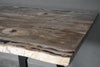 White Petrified Table-Blue Hand Home