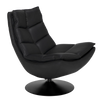 Dante Swivel Chair by Noir-Blue Hand Home