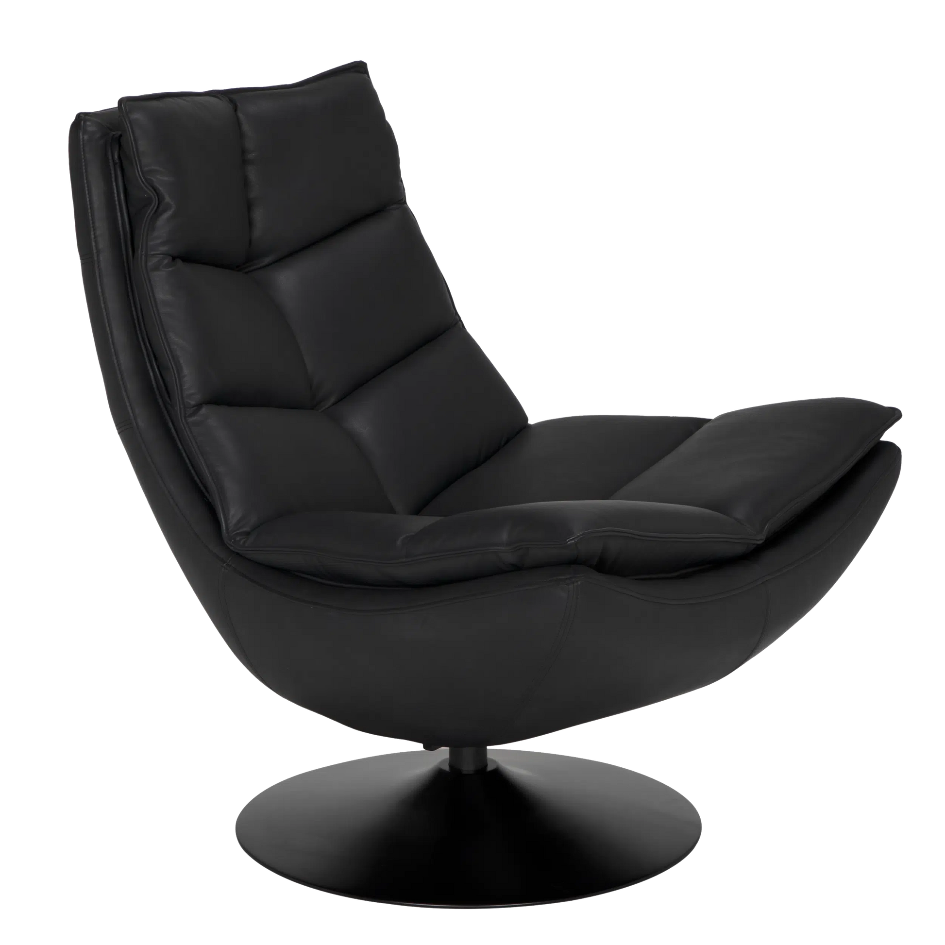 Dante Swivel Chair by Noir-Blue Hand Home