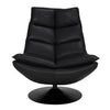 Dante Swivel Chair by Noir-Blue Hand Home