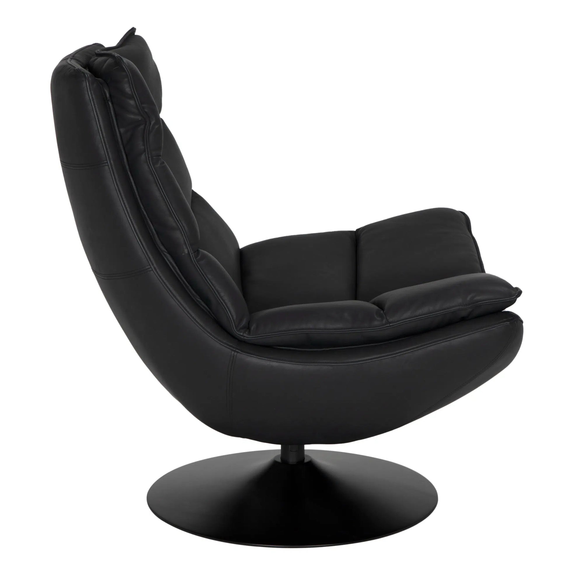 Dante Swivel Chair by Noir-Blue Hand Home