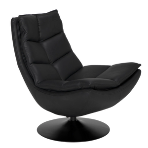 Dante Swivel Chair by Noir-Blue Hand Home