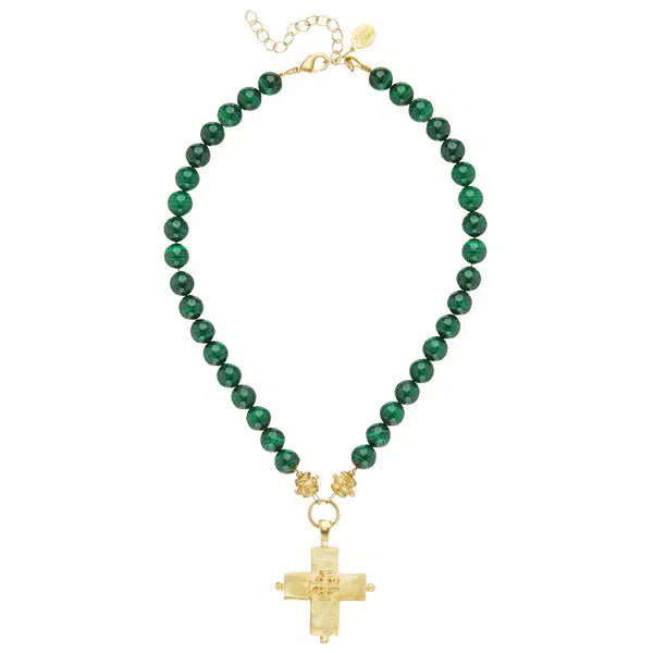 Magellan Cross Necklace-Blue Hand Home