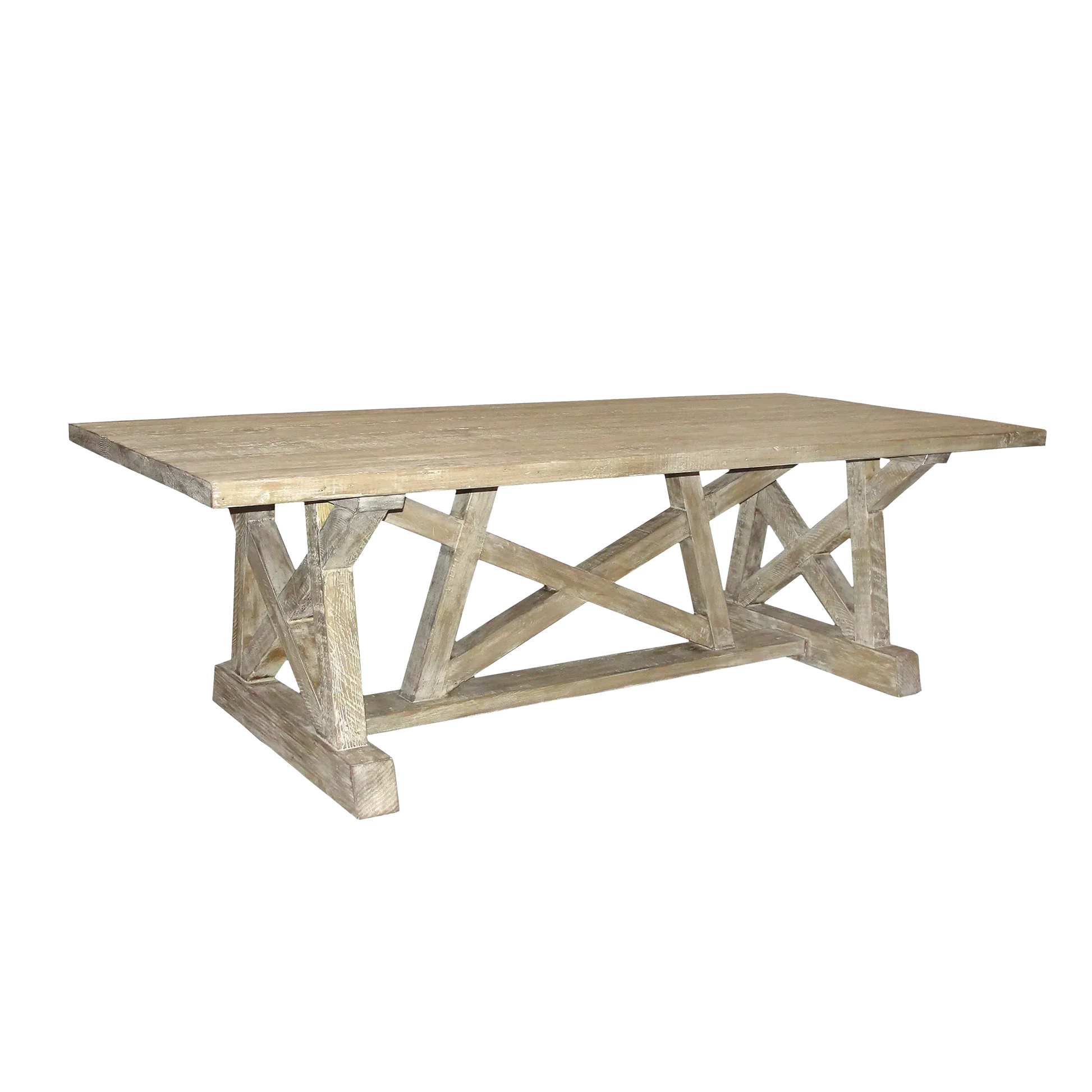 Reclaimed Lumber Pentagon dining table - 96x44x30-Blue Hand Home