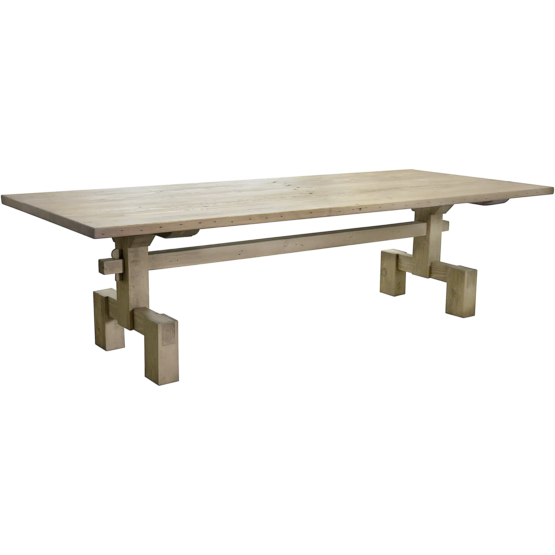 Reclaimed Lumber Emilia Dining table - 120x44x30.5-Blue Hand Home