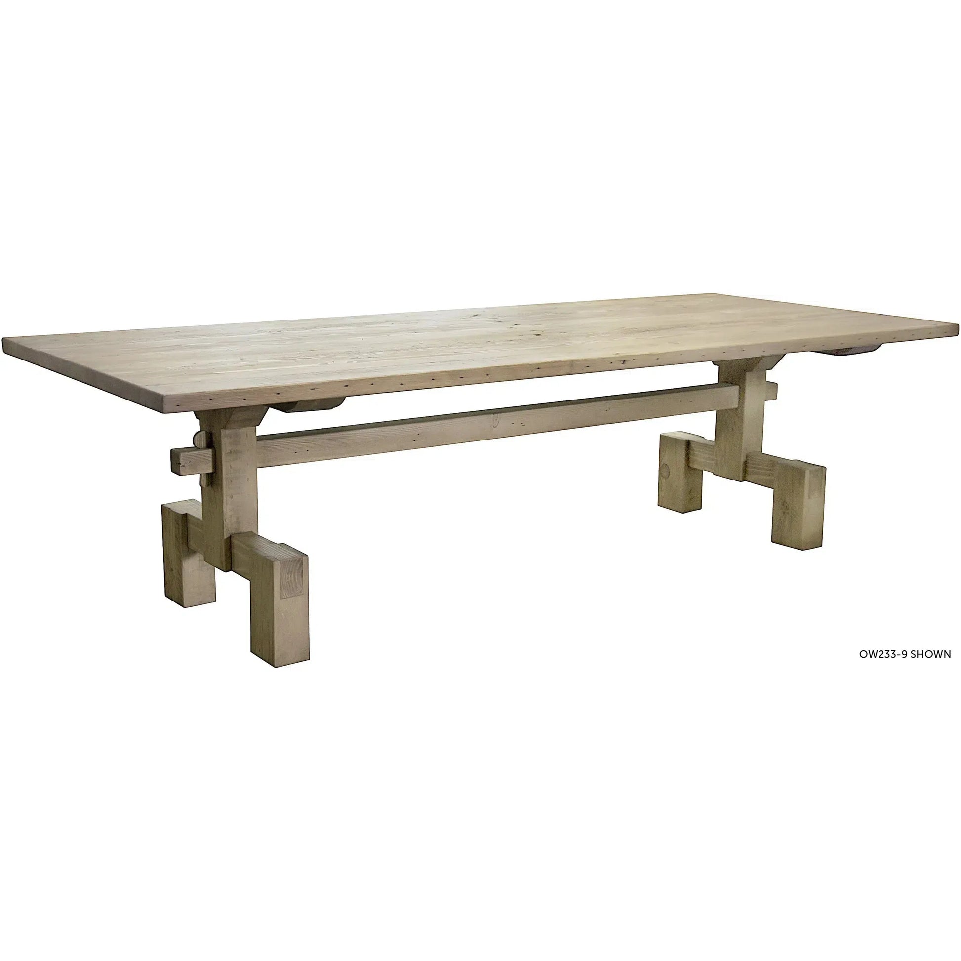 Reclaimed Lumber Emilia Dining table - 120x44x30.5-Blue Hand Home