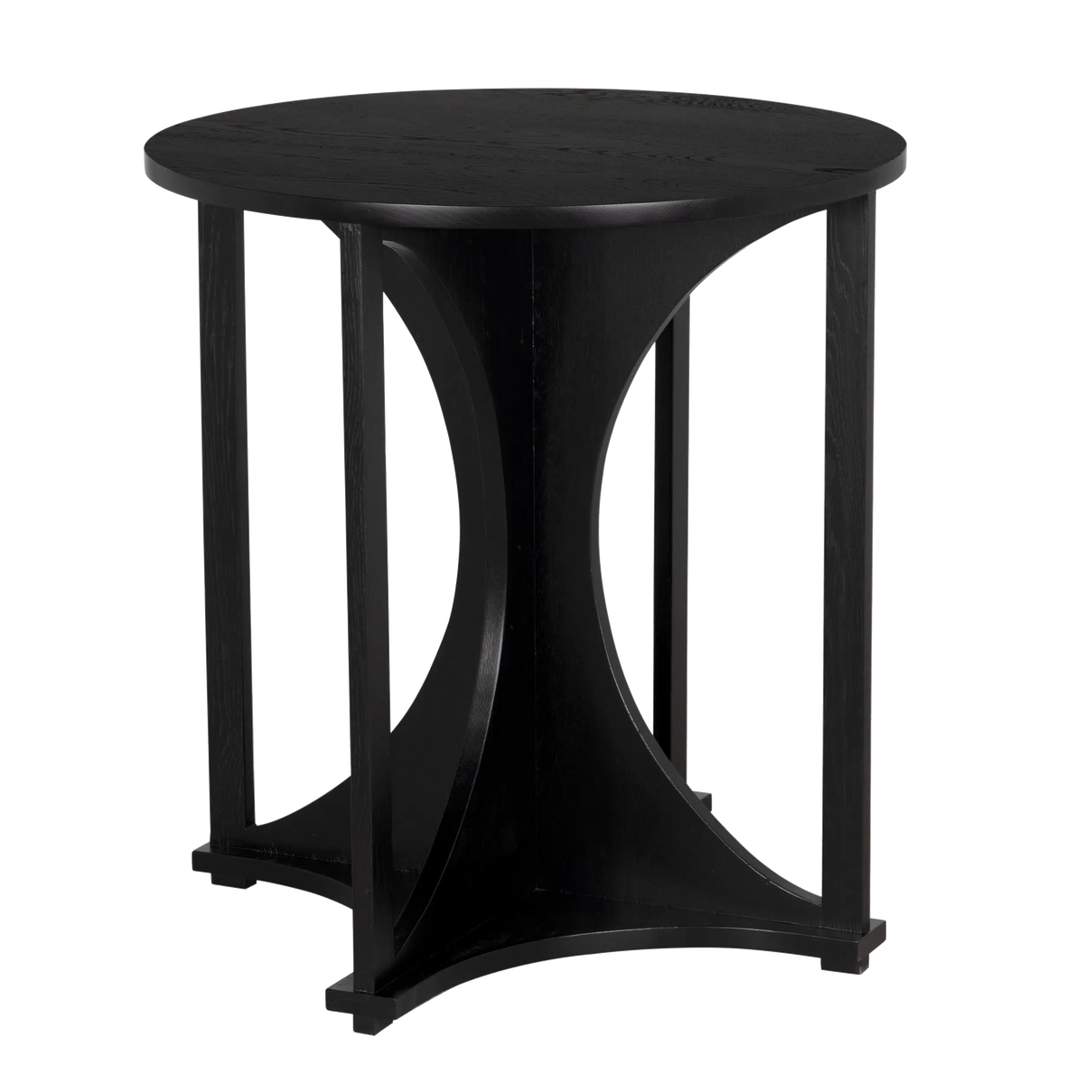 Tracy Side Table, RO, Black - 26x26x28-Blue Hand Home