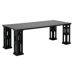 Dolly Dining Table, RO, Black - 84x40x30-Blue Hand Home