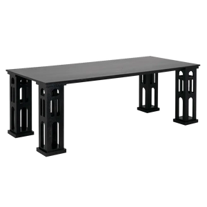 Dolly Dining Table, RO, Black - 84x40x30-Blue Hand Home