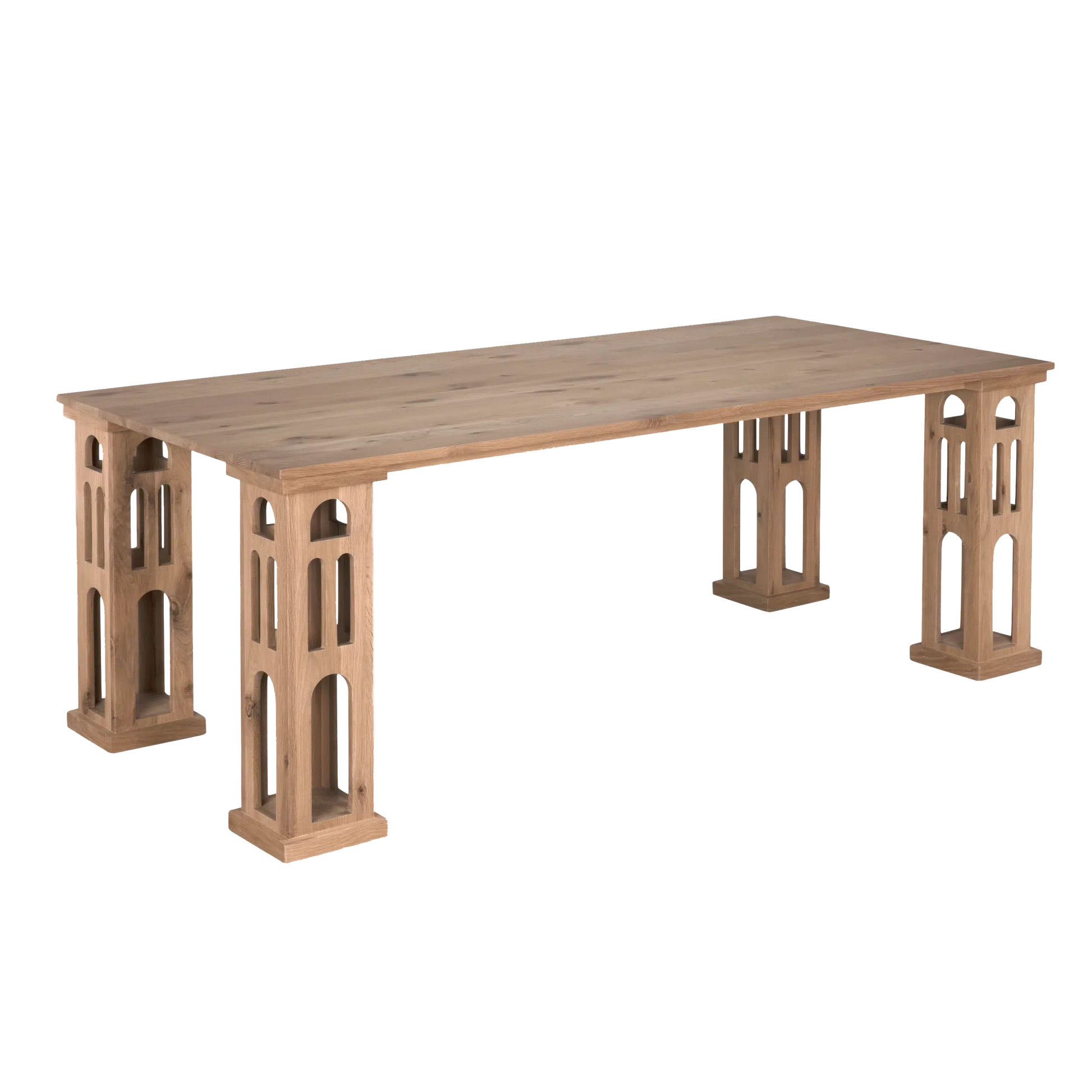 Dolly Dining Table, RO, Chai - 84x40x30-Blue Hand Home