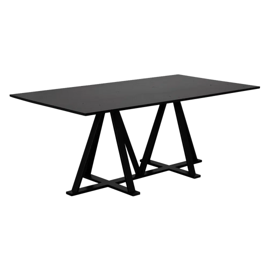 Ricky Dining Table, RO, Black - 76x40x30-Blue Hand Home