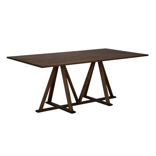 Ricky Dining Table, RO, Whiskey - 76x40x30-Blue Hand Home