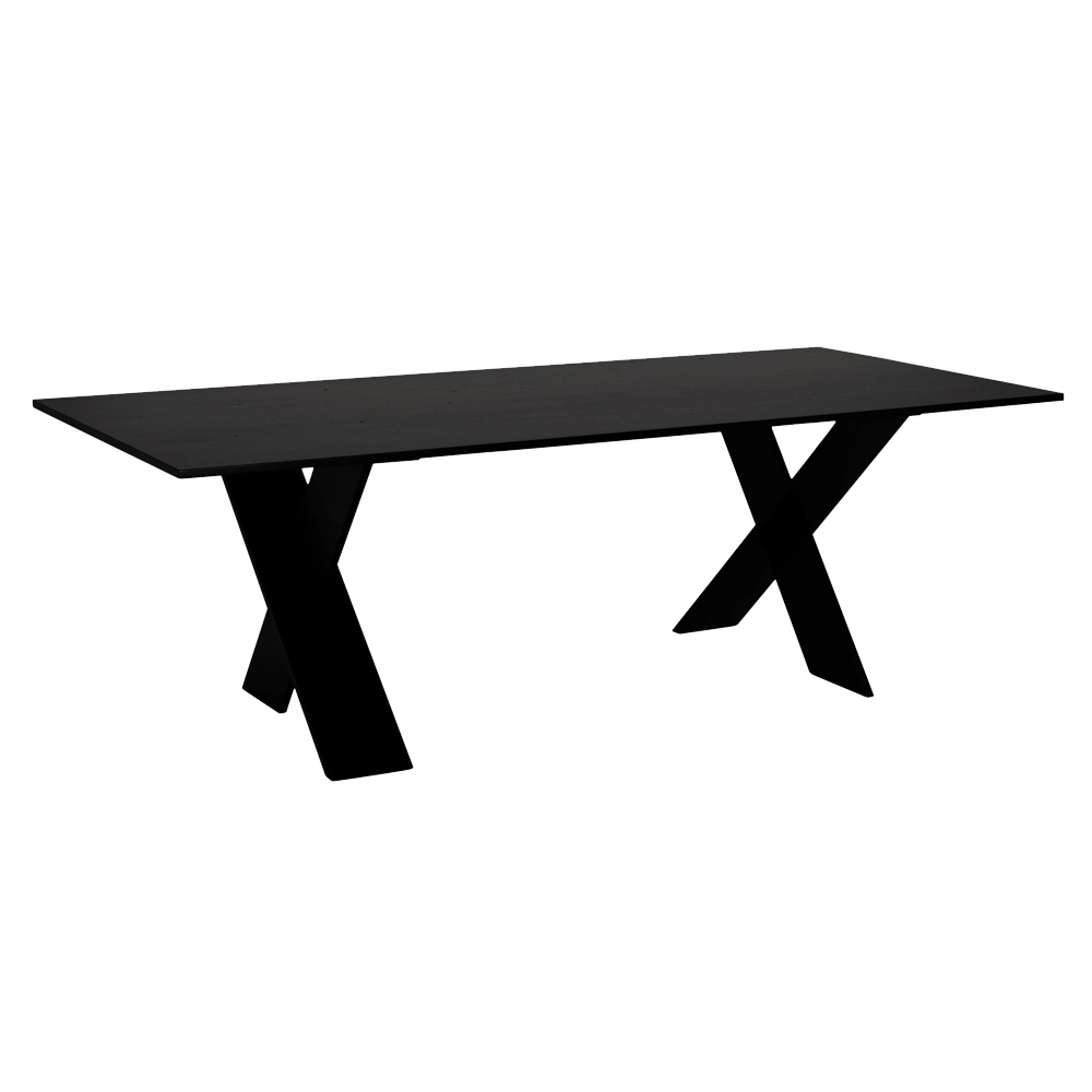 Clint Dining Table, RO, Black - 92x42x30-Blue Hand Home