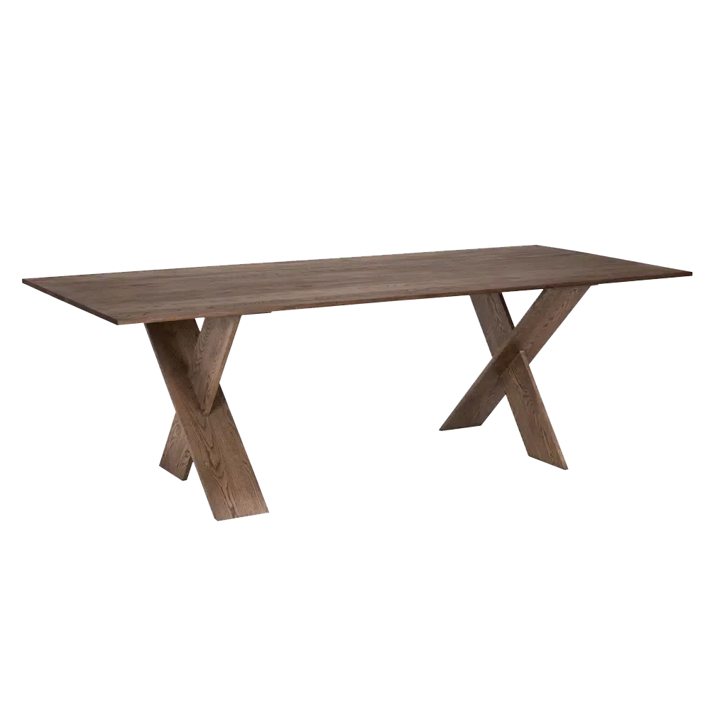 Clint Dining Table, RO, Whiskey - 92x42x30-Blue Hand Home