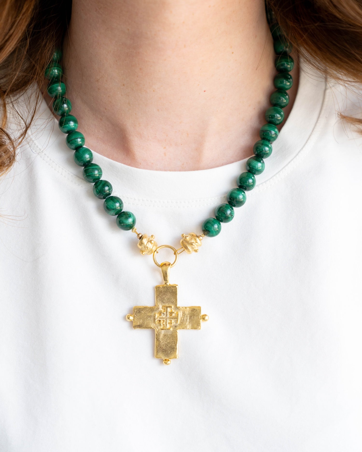 Magellan Cross Necklace-Blue Hand Home