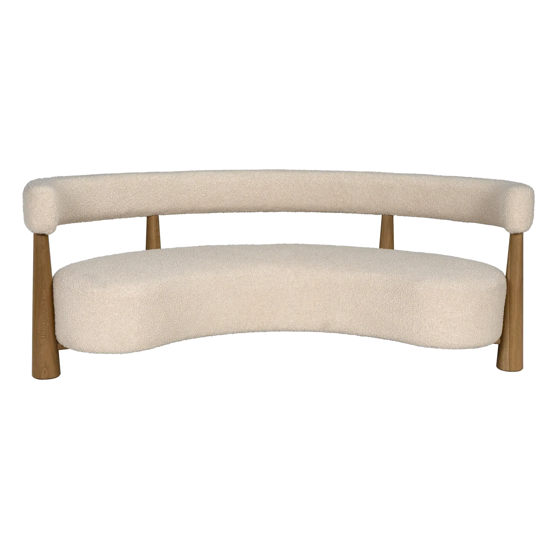 Cleo Sofa, White Oak - 90x44x35-Blue Hand Home