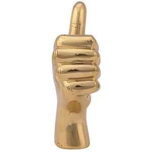 Thumbs Up, Brass-Noir Furniture-Blue Hand Home