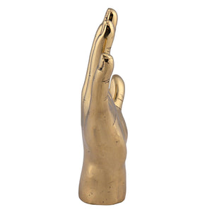 Open Hand, Brass-Noir Furniture-Blue Hand Home