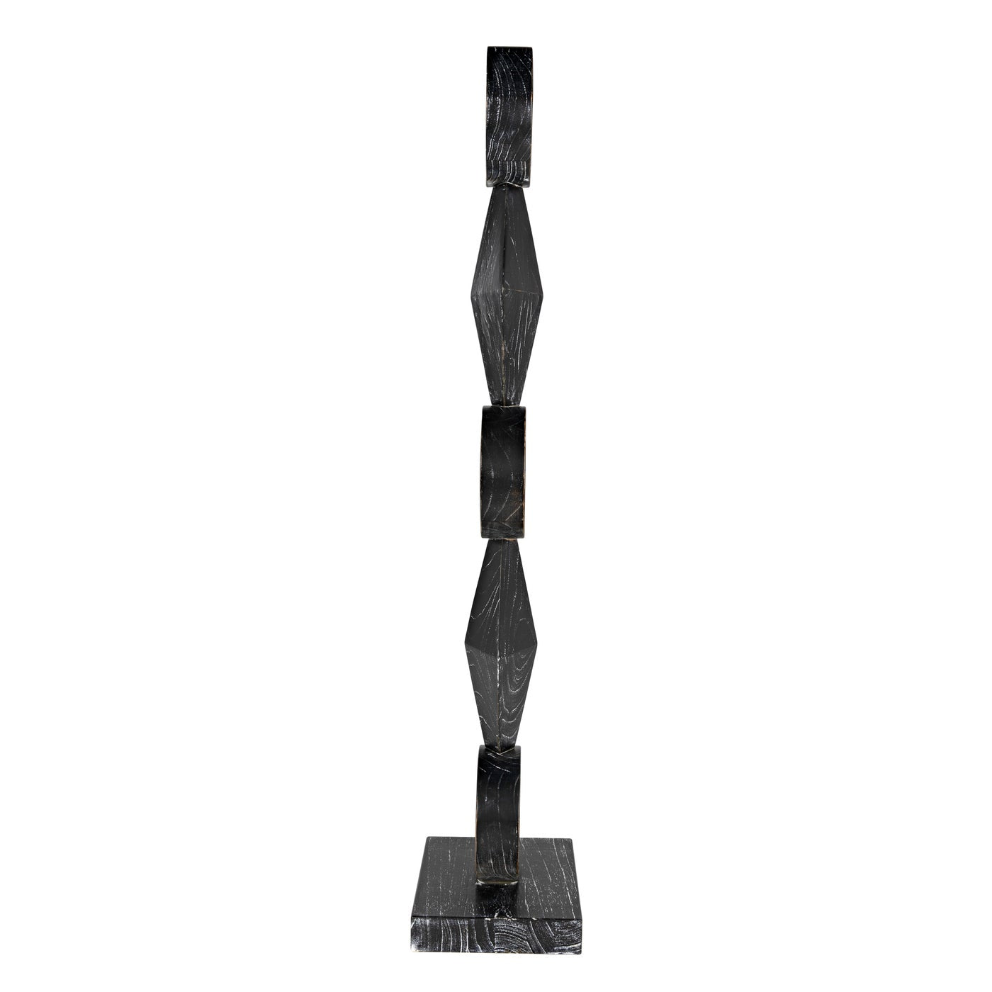 Totem Sculpture, Cinder Black-Noir Furniture-Blue Hand Home