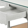 Arianna Desk / Soft Gray-Blue Hand Home