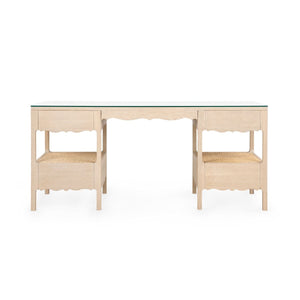 Arianna Desk / Sand-Blue Hand Home