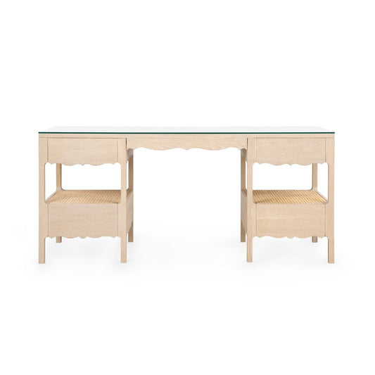 Arianna Desk / Sand-Blue Hand Home