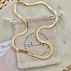 Snake Chain Necklace-Blue Hand Home