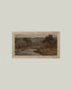 Autumn River Framed Antique Art-Blue Hand Home