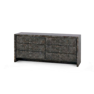 Beatrice 6-Drawer / Arabica Burl-Blue Hand Home