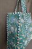 Handmade Cotton Reversible Quilted Floral Tote Bag-Blue Hand Home