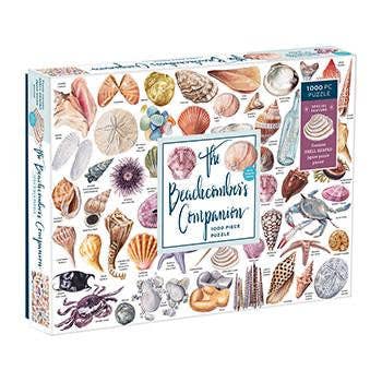 The Beachcomber&#39;s Companion 1000 Piece Puzzle With Shaped Pieces,-Blue Hand Home