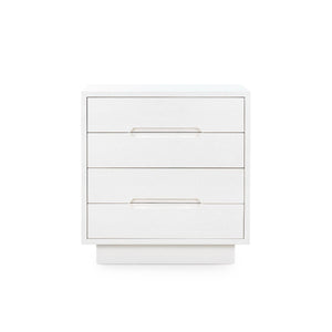 Cora 4-Drawer End Table / Soft White-Blue Hand Home