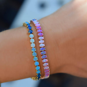 Blue Ombre Riviera Bracelet-Blue Hand Home