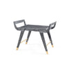 Delon Stool / Carbon Black-Blue Hand Home