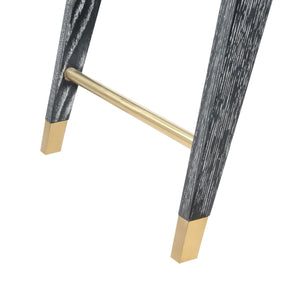 Delon Stool / Carbon Black-Blue Hand Home