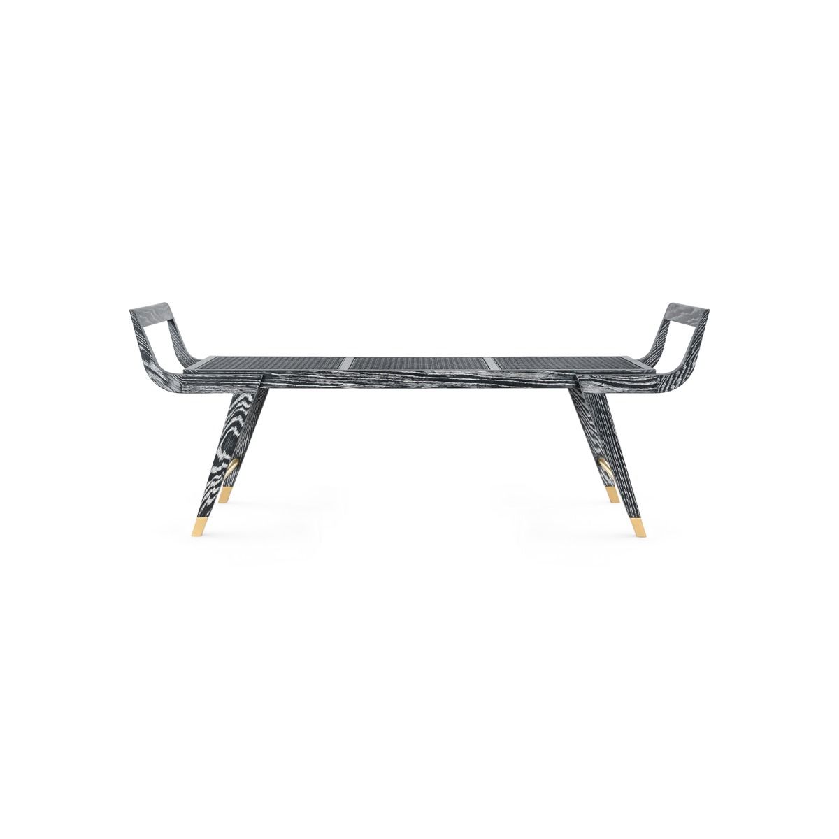 Delon Bench / Carbon Black-Blue Hand Home