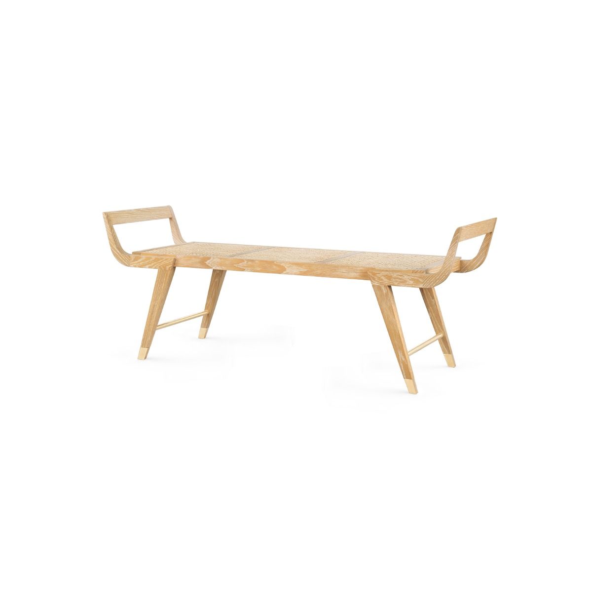 Delon Bench / Natural-Blue Hand Home