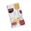 Wine Time 100% Cotton Kitchen Tea Towel-Blue Hand Home