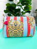 Cosmetics Bag | Quilted Makeup Bags | Toiletry Bag | Tiger-Blue Hand Home